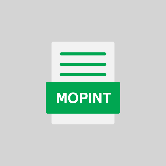 MOPINT Endung