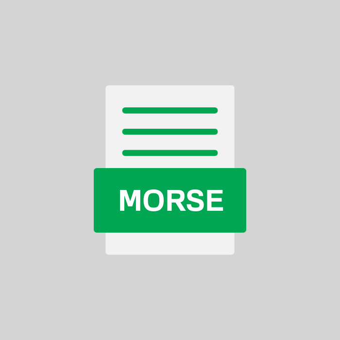 MORSE Endung