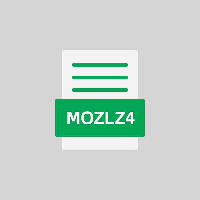 MOZLZ4 Endung