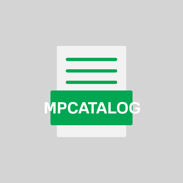 MPCATALOG Endung