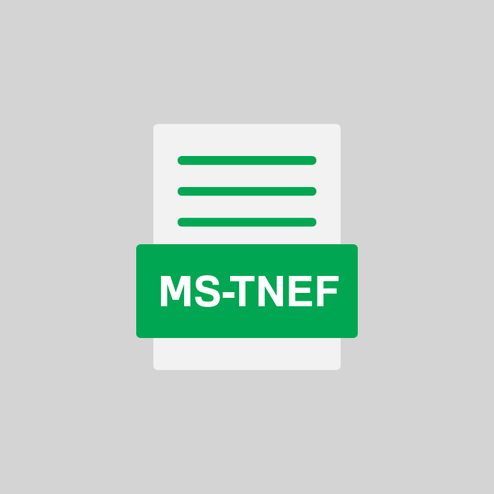 MS-TNEF Endung