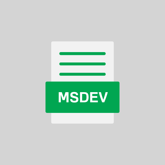 MSDEV Endung