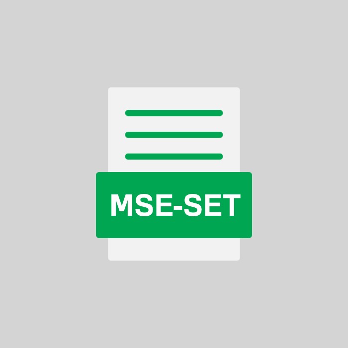 MSE-SET Endung