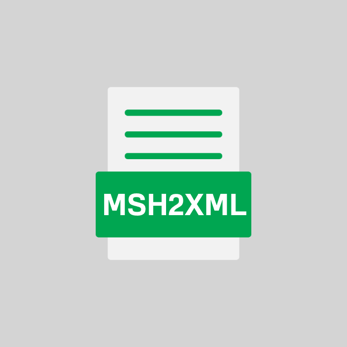 MSH2XML Endung