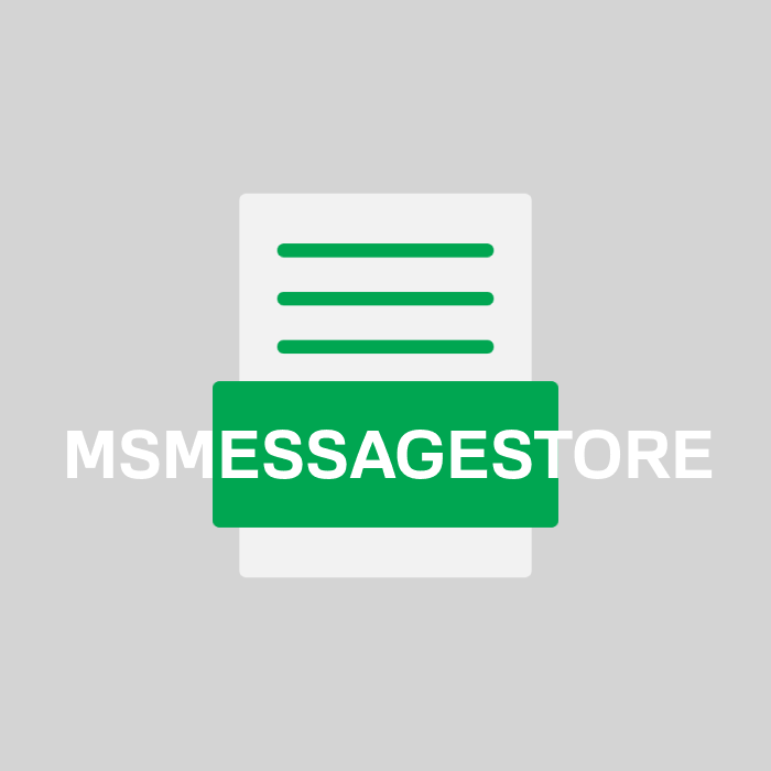 MSMESSAGESTORE Endung