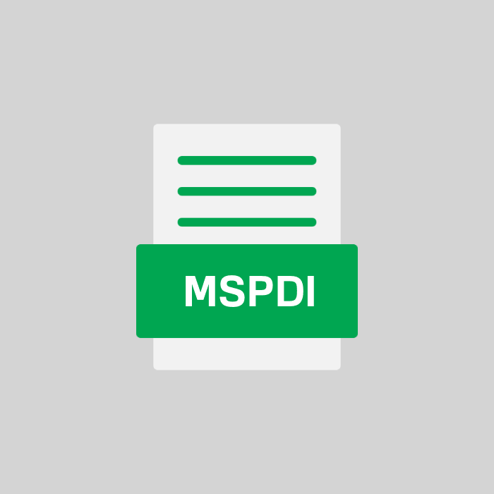 MSPDI Endung