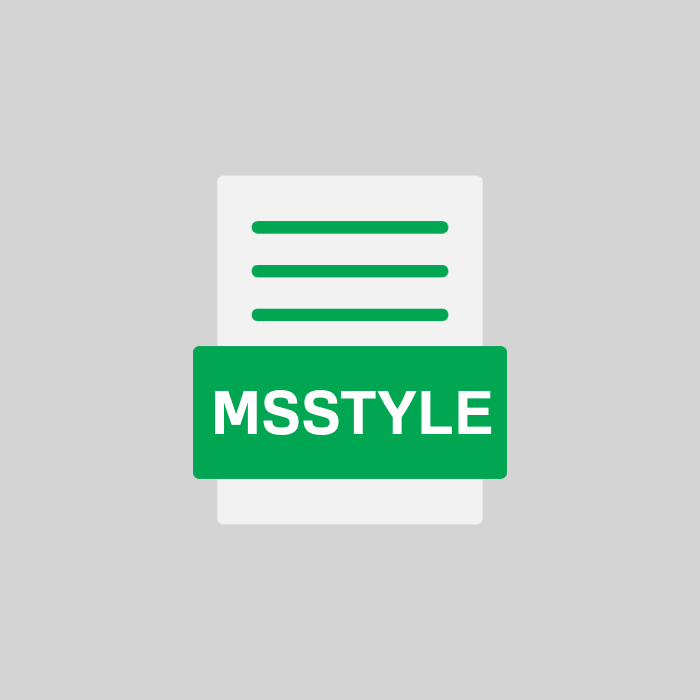 MSSTYLE Endung