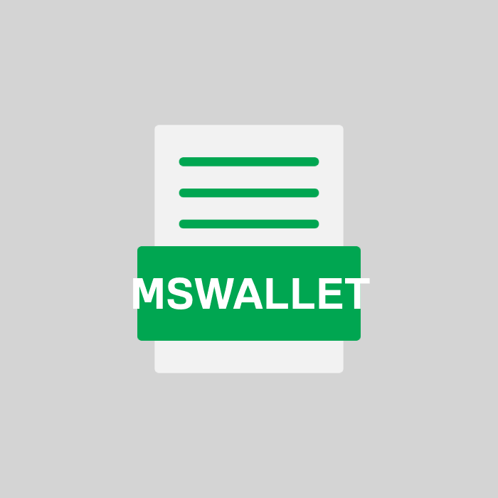 MSWALLET Endung