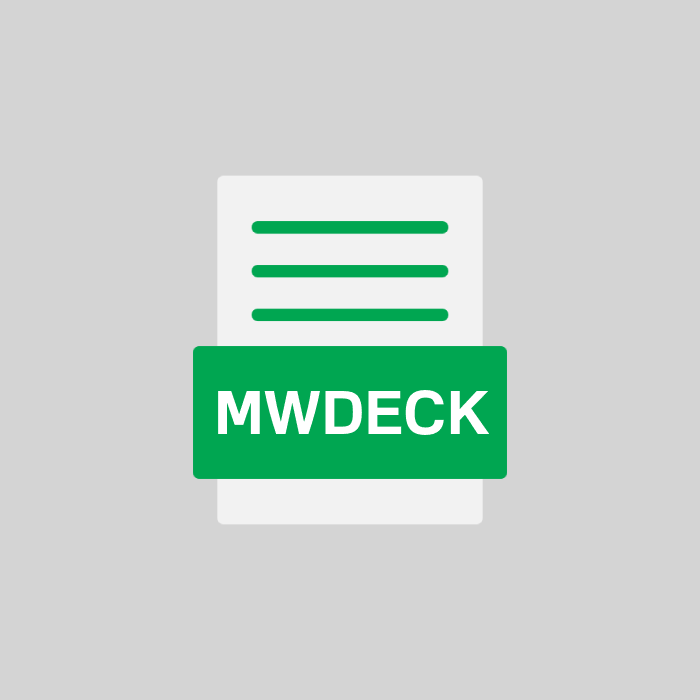 MWDECK Endung