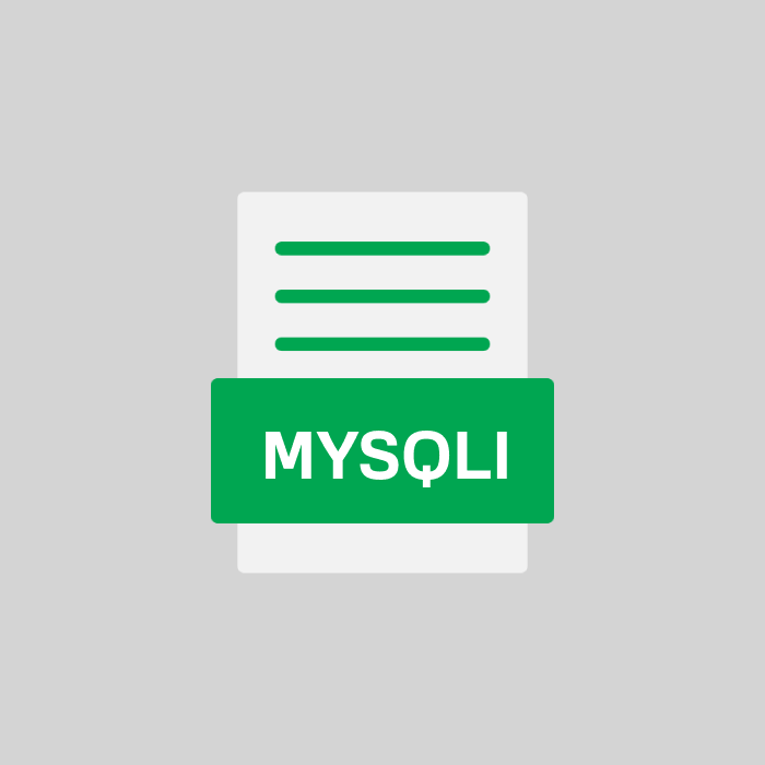 MYSQLI Endung