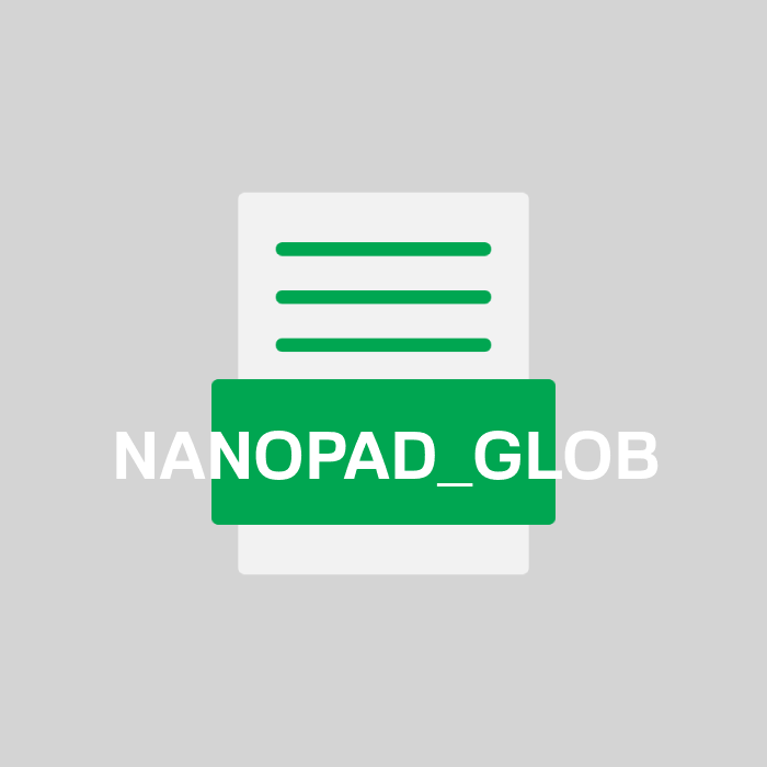 NANOPAD_GLOB Endung