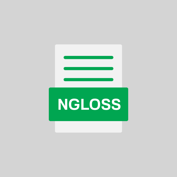 NGLOSS Endung