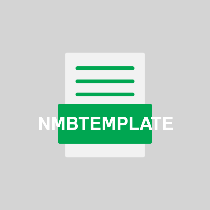 NMBTEMPLATE Datei