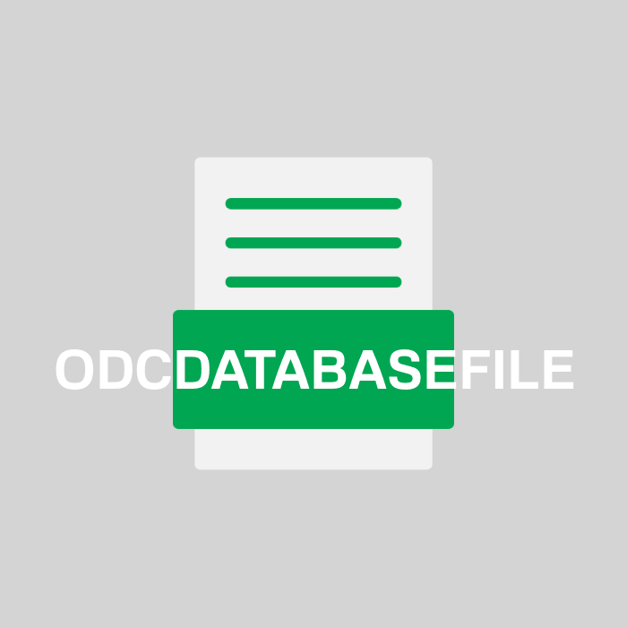 ODCDATABASEFILE Endung