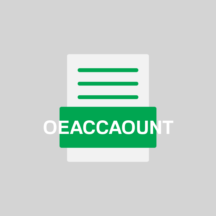 OEACCAOUNT Endung