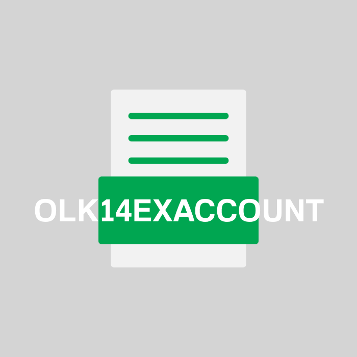 OLK14EXACCOUNT Endung