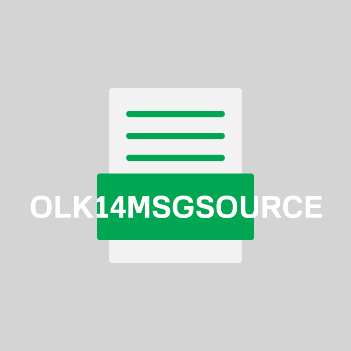 OLK14MSGSOURCE Endung