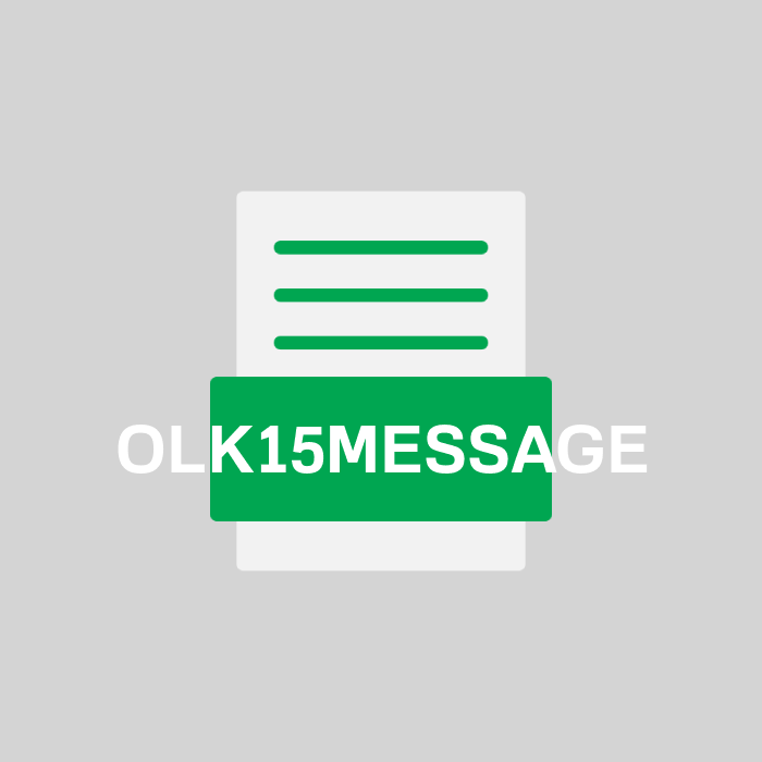 OLK15MESSAGE Endung