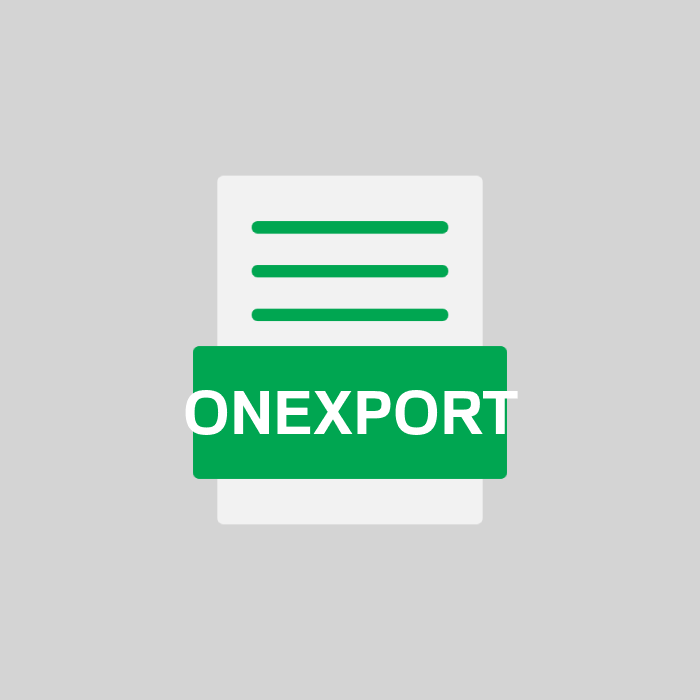 ONEXPORT Endung