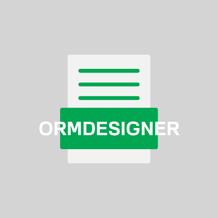 ORMDESIGNER Endung