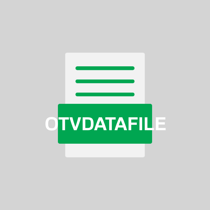 OTVDATAFILE Endung