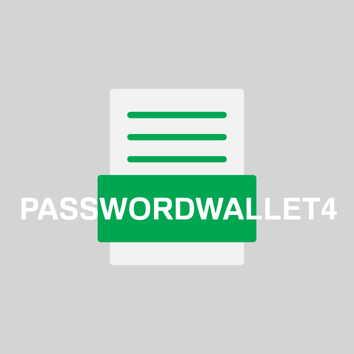 PASSWORDWALLET4 Endung