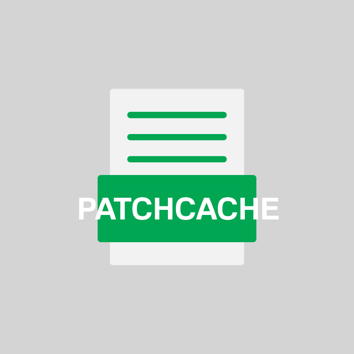 PATCHCACHE Endung