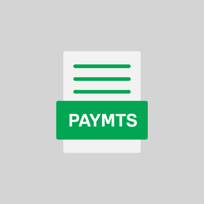 PAYMTS Endung