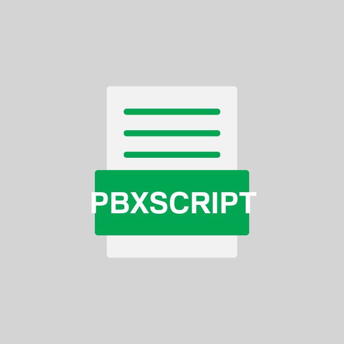 PBXSCRIPT Endung