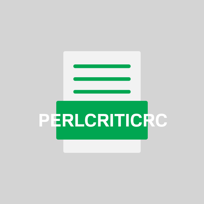 PERLCRITICRC Endung