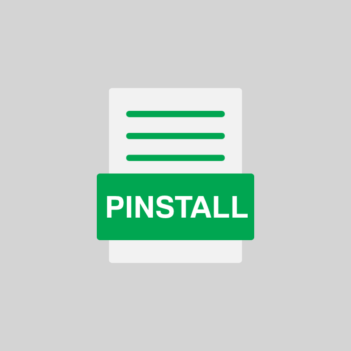 PINSTALL Endung