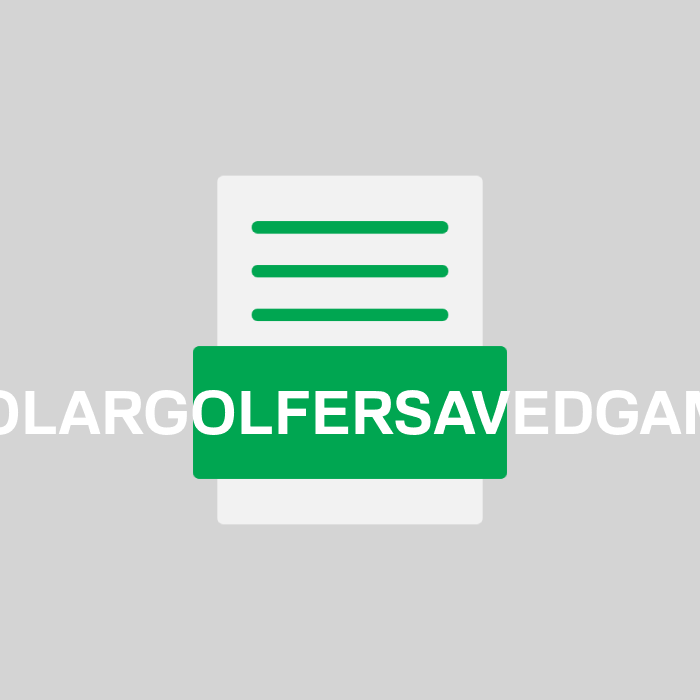 POLARGOLFERSAVEDGAME Endung