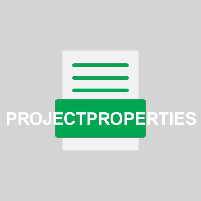 PROJECTPROPERTIES Endung