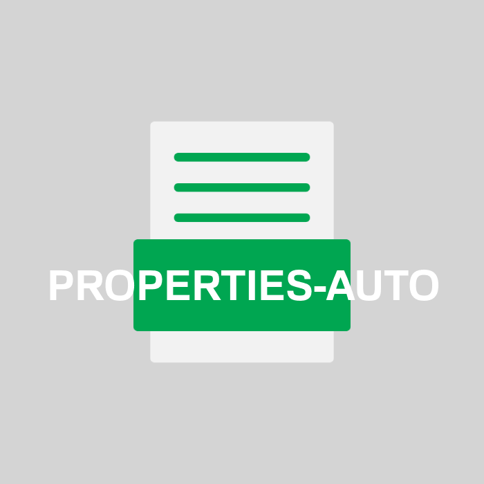 PROPERTIES-AUTO Endung