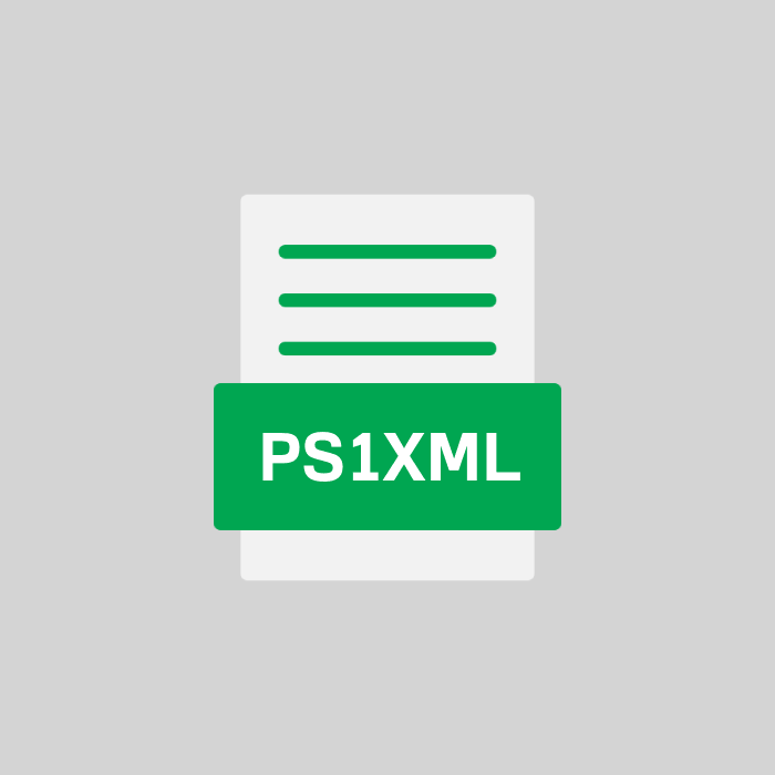 PS1XML Endung