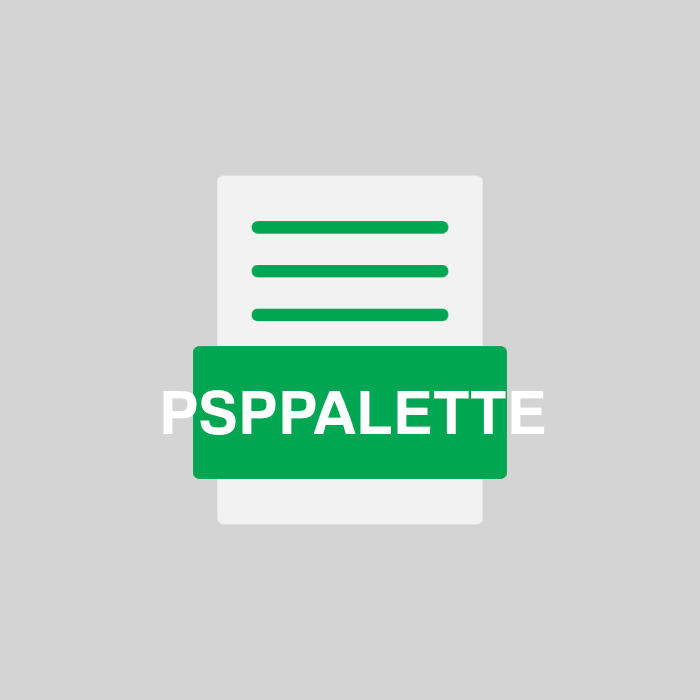 PSPPALETTE Endung