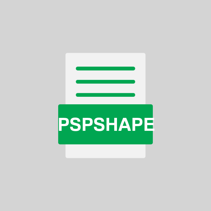 PSPSHAPE Endung