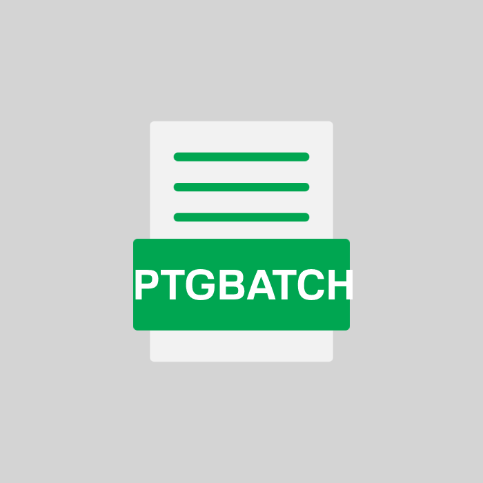 PTGBATCH Endung