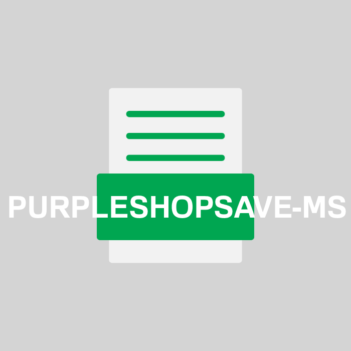 PURPLESHOPSAVE-MS Endung