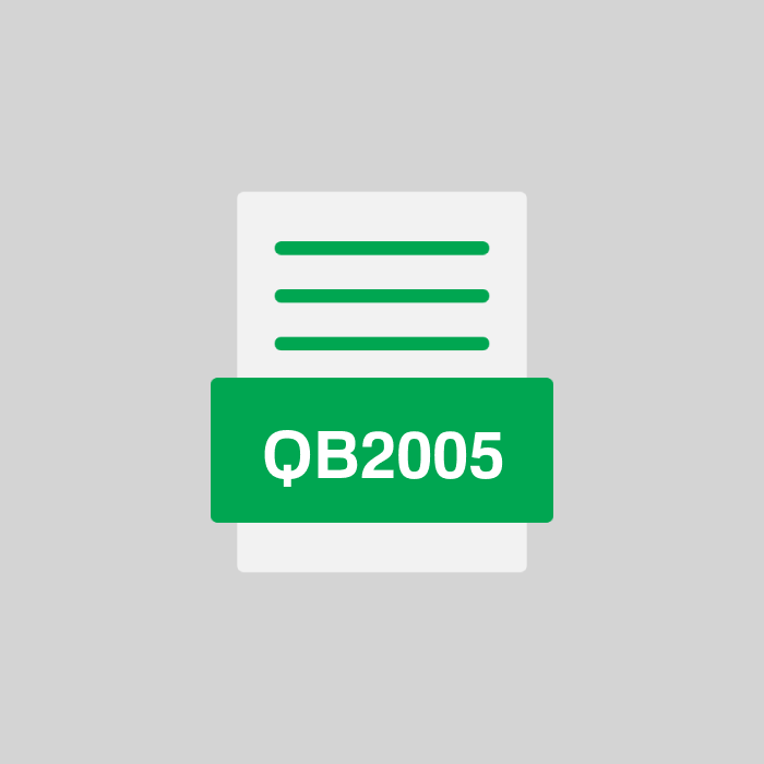 QB2005 Datei