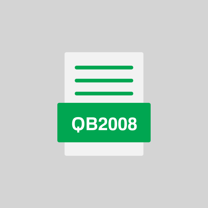 QB2008 Datei