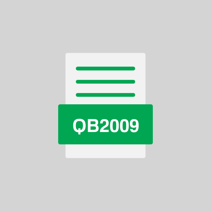 QB2009 Datei