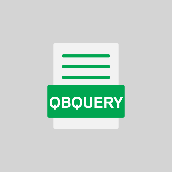 QBQUERY Endung