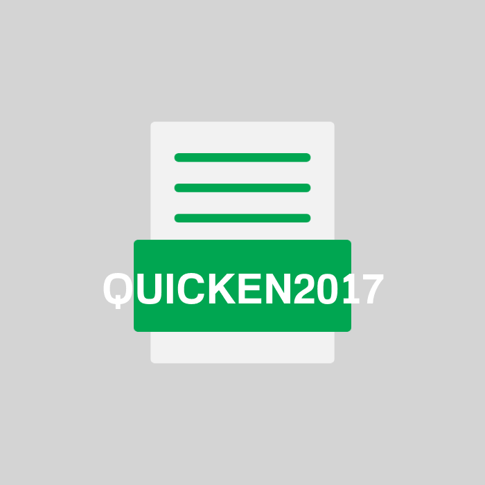 QUICKEN2017 Endung