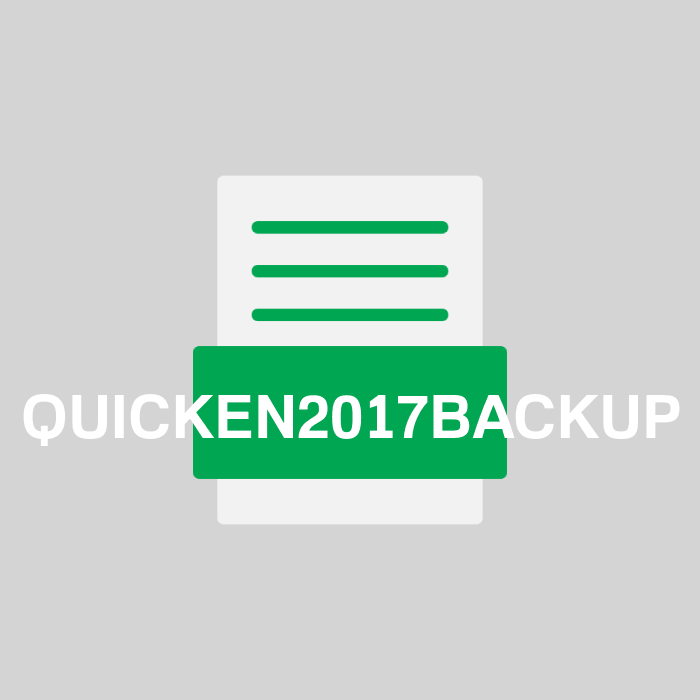 QUICKEN2017BACKUP Endung