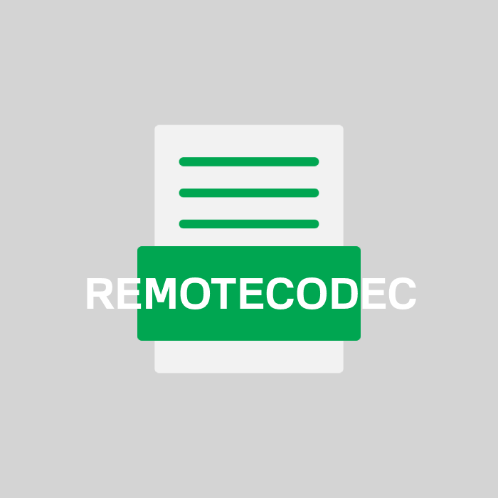 REMOTECODEC Endung