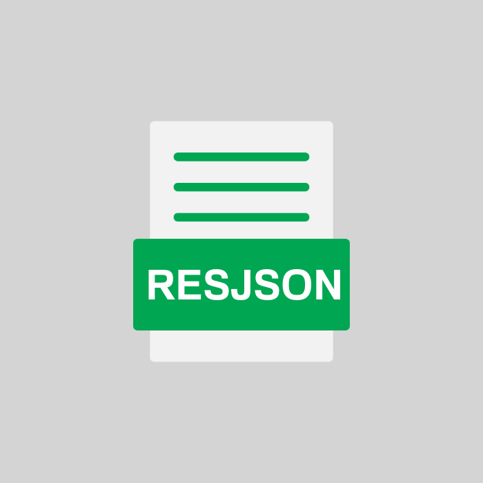 RESJSON Endung