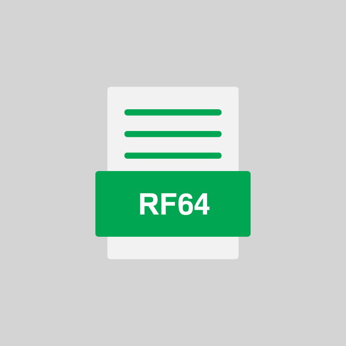 RF64 Endung