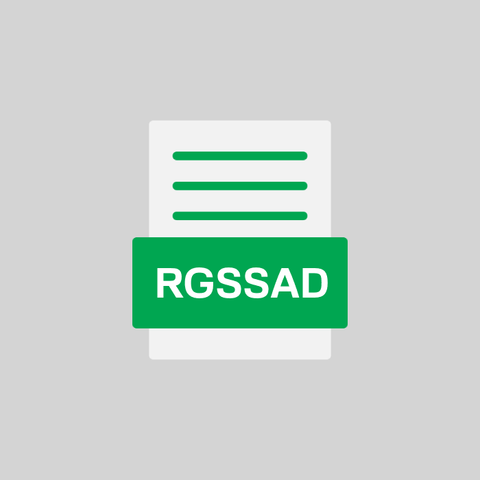 RGSSAD Endung