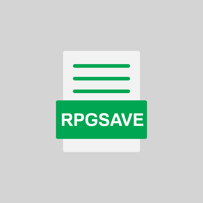 RPGSAVE Endung